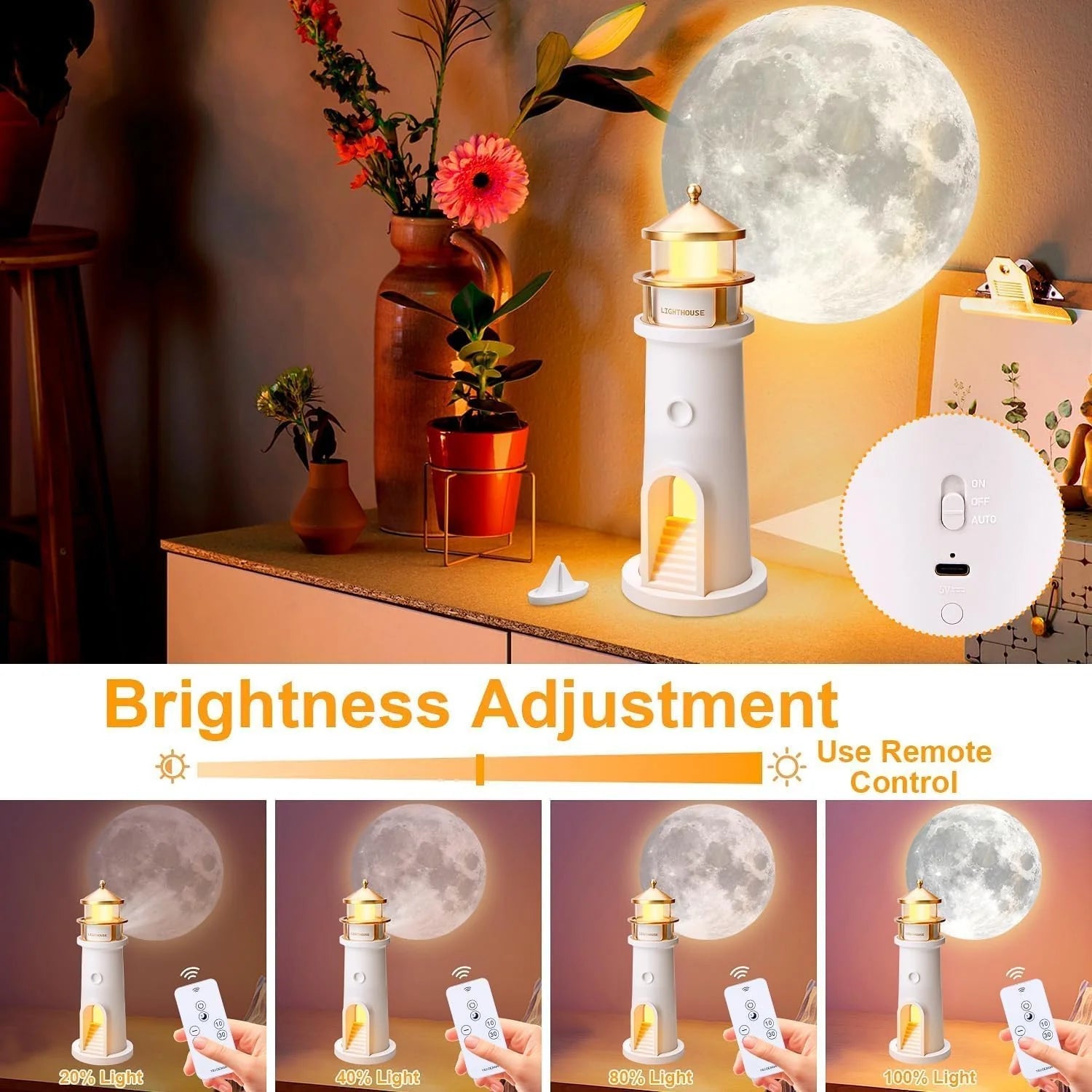 uexim™ Moon Projector 