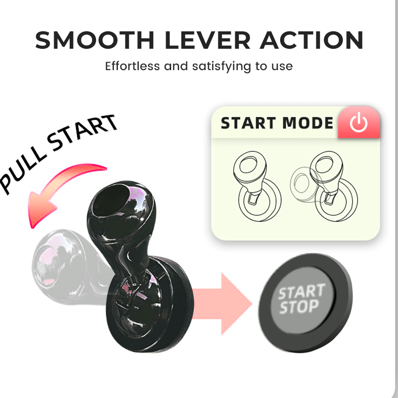 CruiseTouch Push-Start Button Lever | ABS & Alloy Car Interior Accent 
