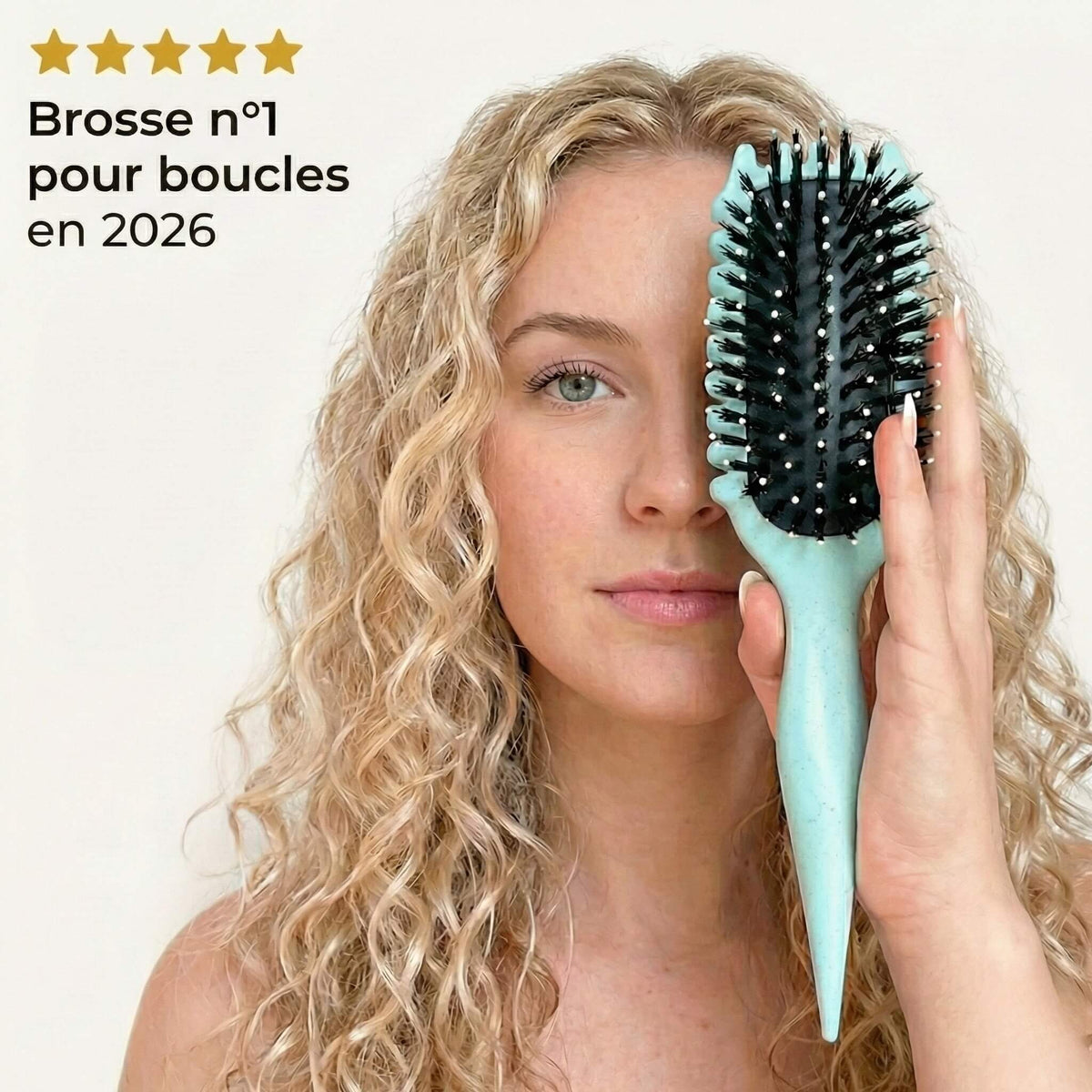Cura Curl Brush | Frizz-Free Design for Defined Curls, Ergonomic Handle 