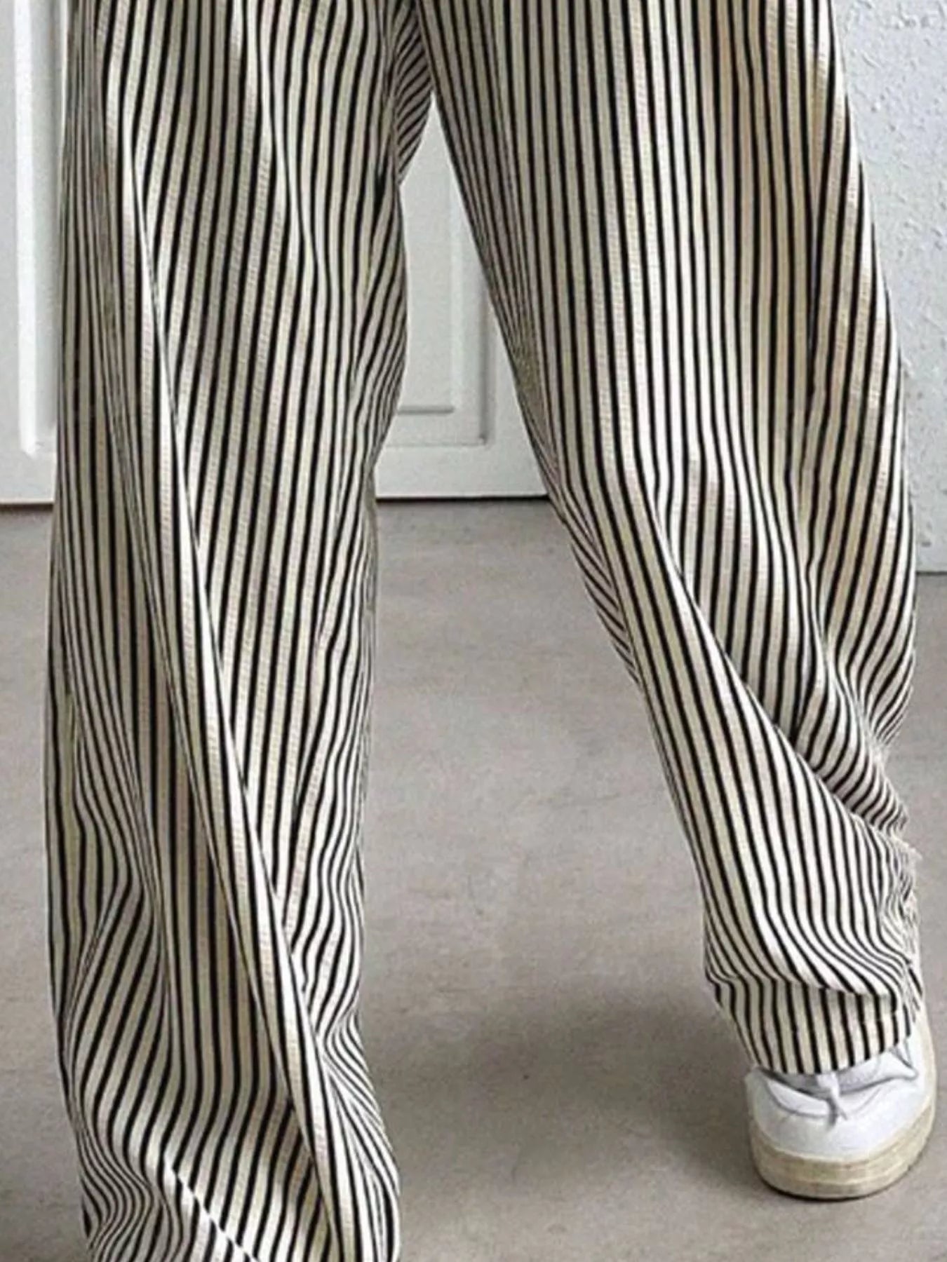 Striped Wide Leg Pants 