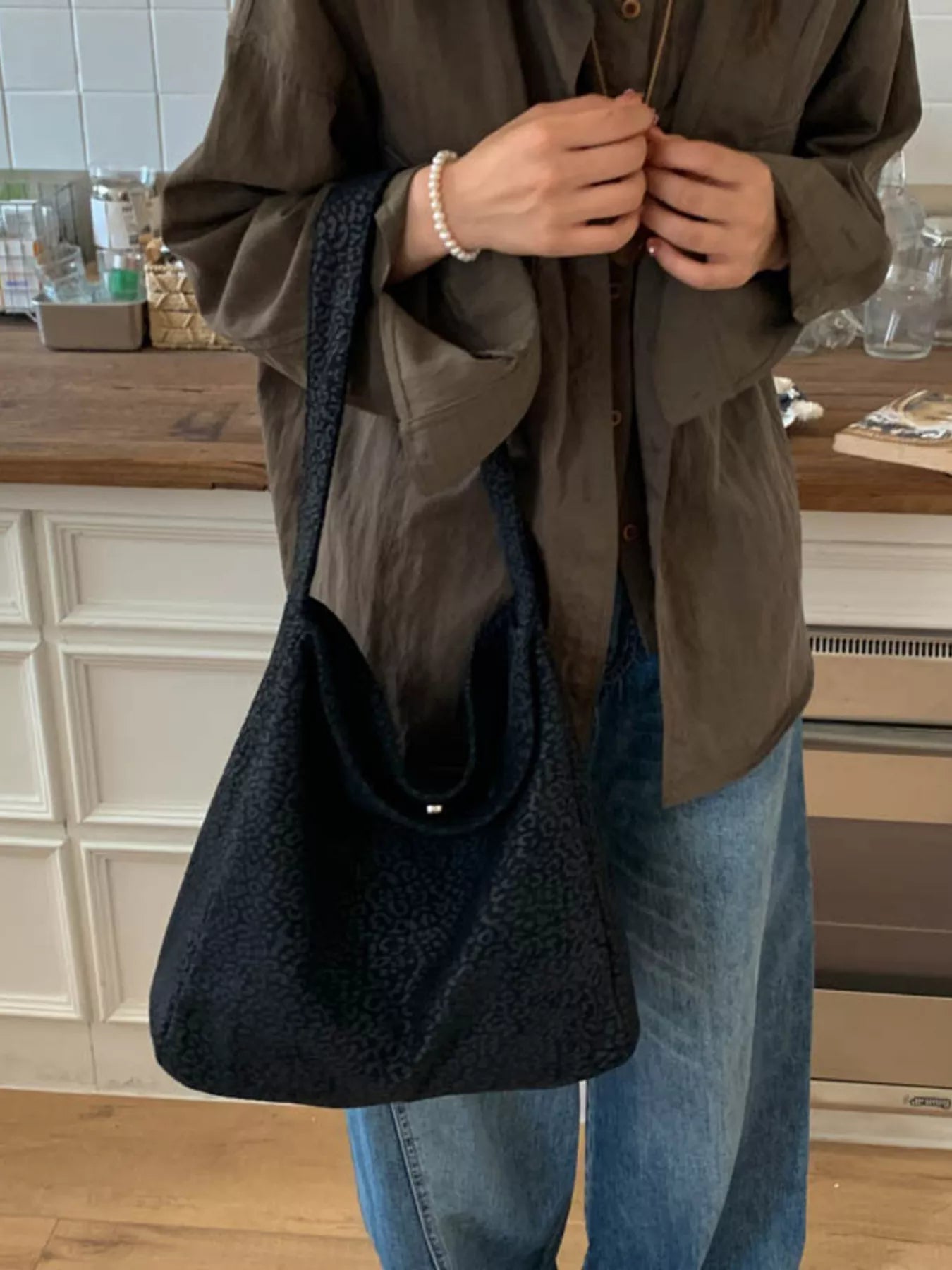 Leopard Print Tote Bag 
