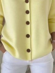 Full Size Hooded Button-Front Soft Knit Cardigan Plus Size 