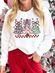 Christmas Tree Graphic Customized Holiday Sweatshirt 
