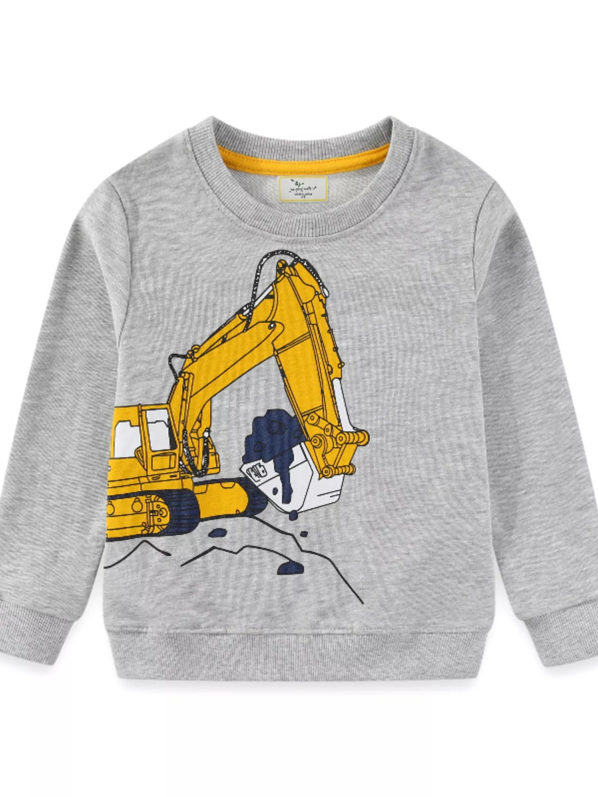 Children's Excavator Crew Neck Sweatshirt 