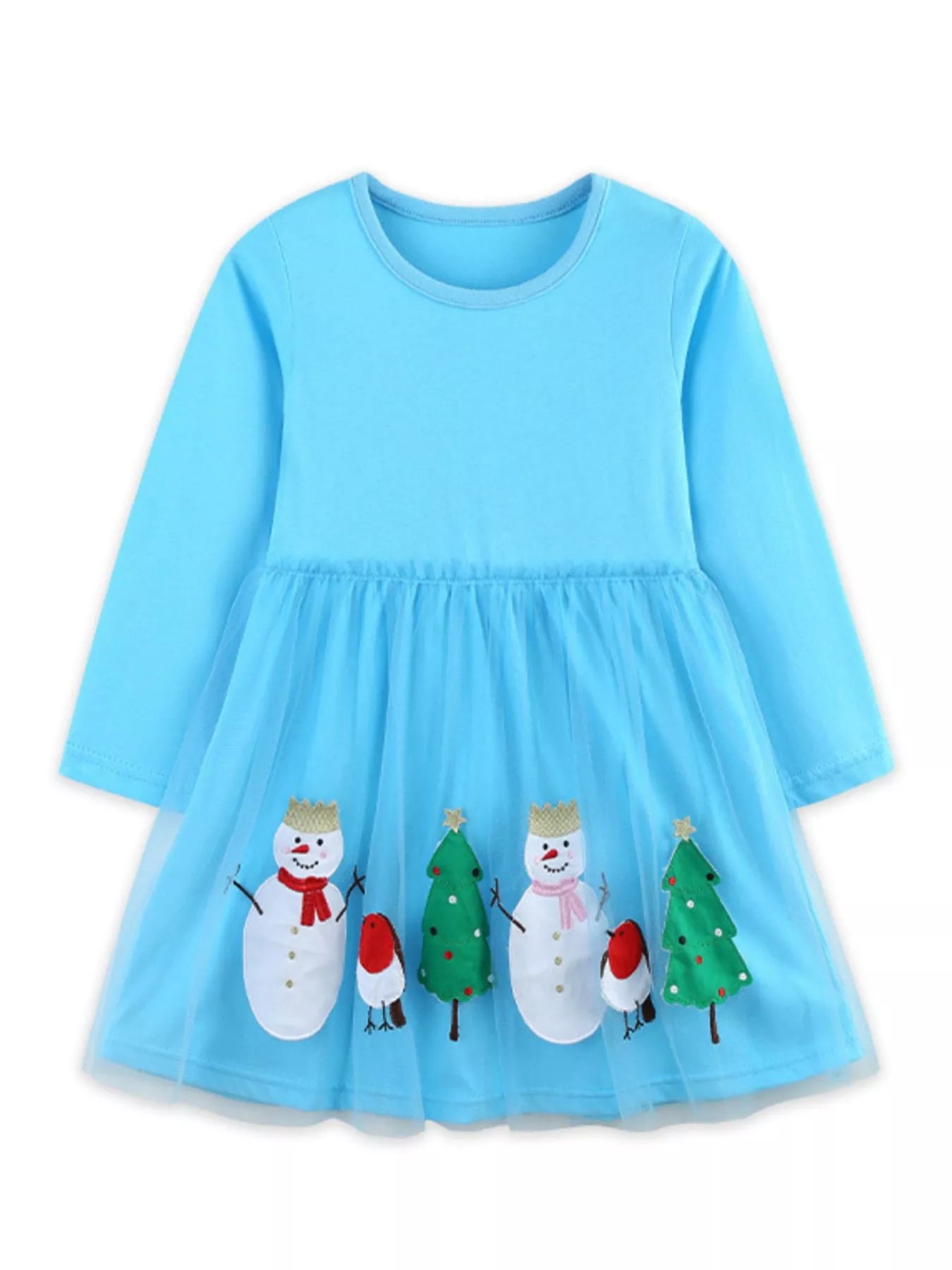 Children's Christmas Long Sleeve Dress 