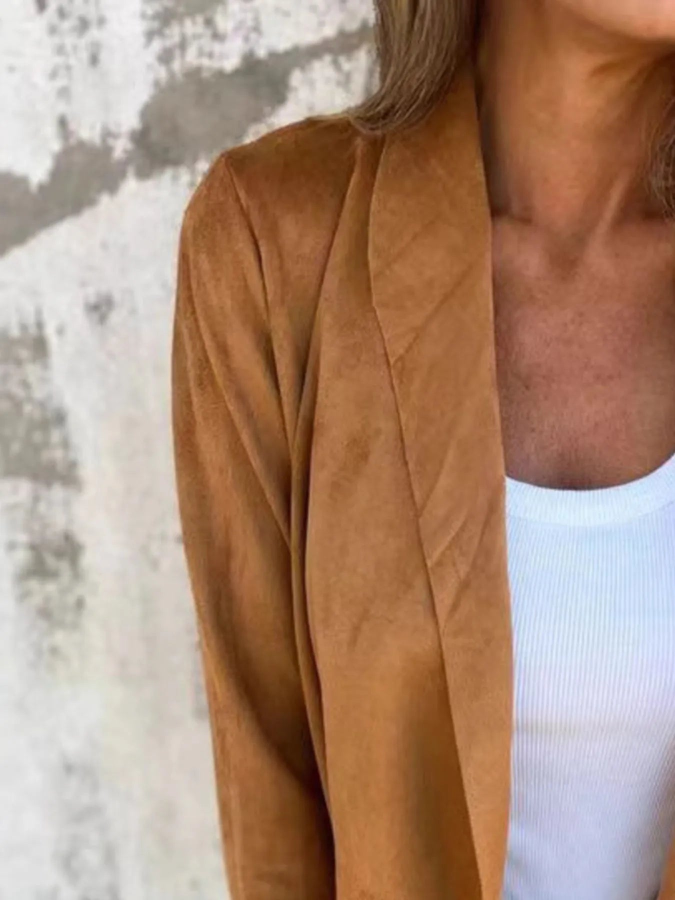 Full Size Open Front Casual Cardigan Plus Size 