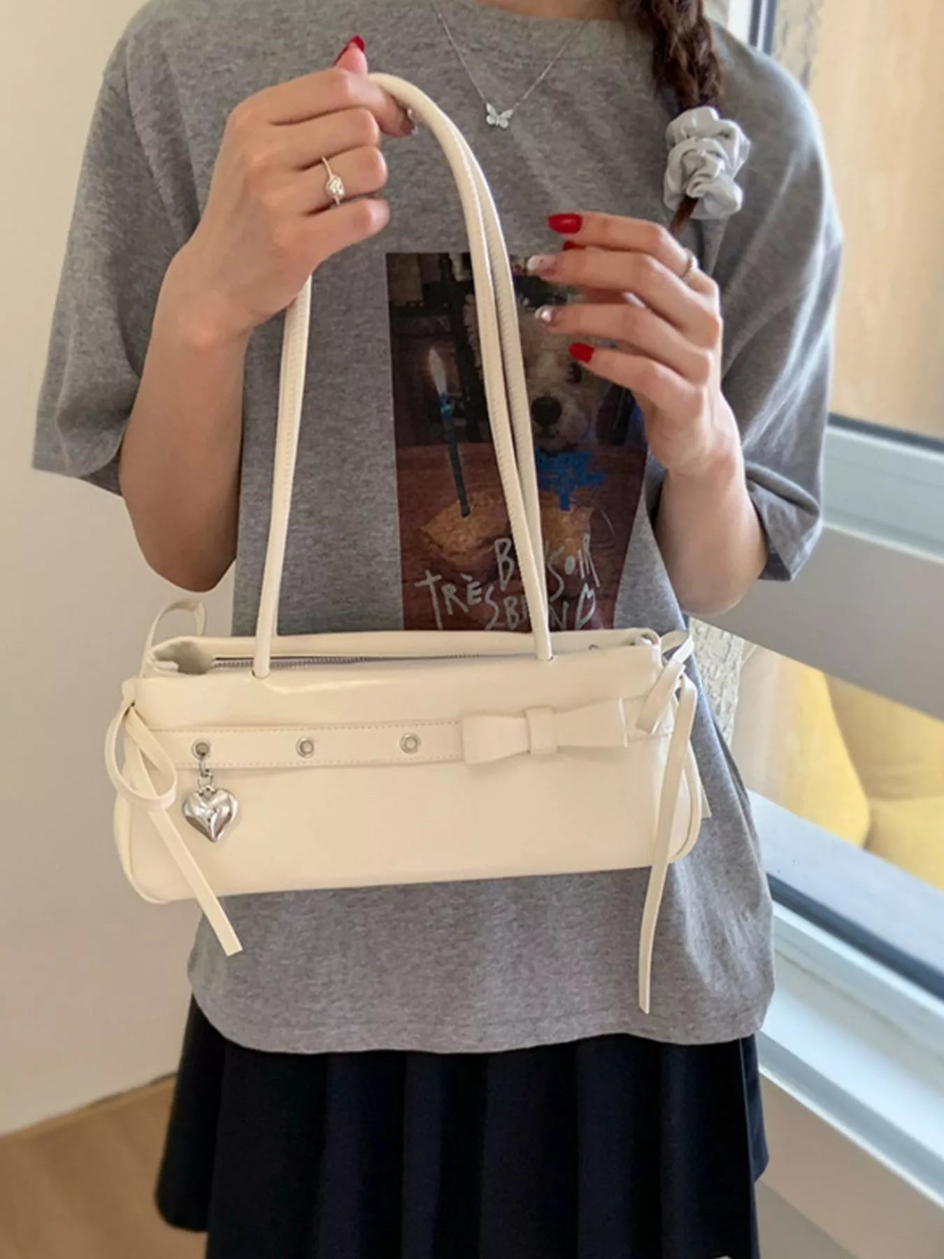 PU Leather Shoulder Bag 