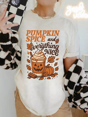 Fall Vibe Thanksgiving Graphic T Shirt 