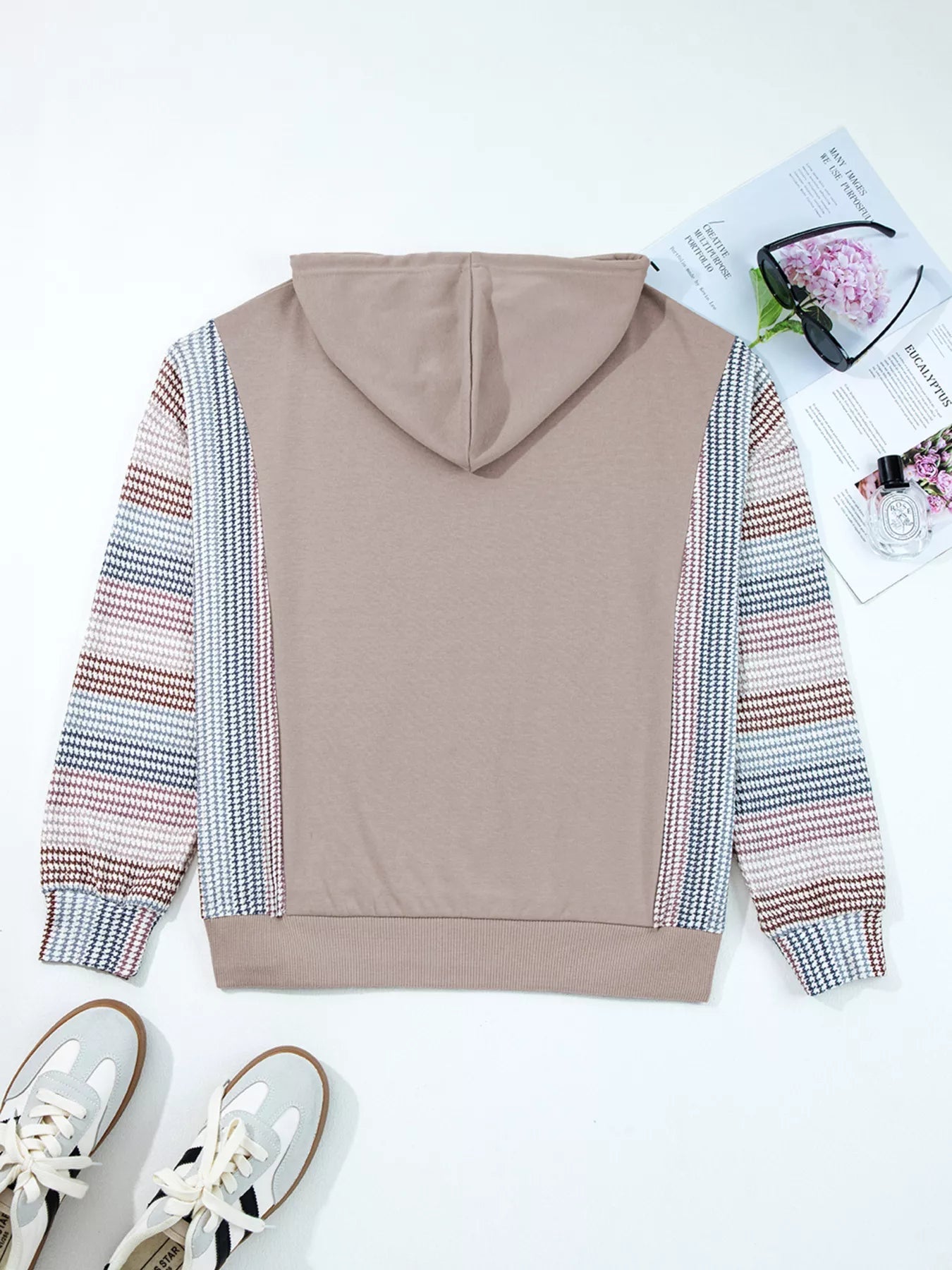 Colorblock Patchwork Baggy Hoodie 