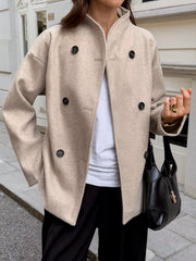Double-Breasted Dropped Shoulder Jacket 