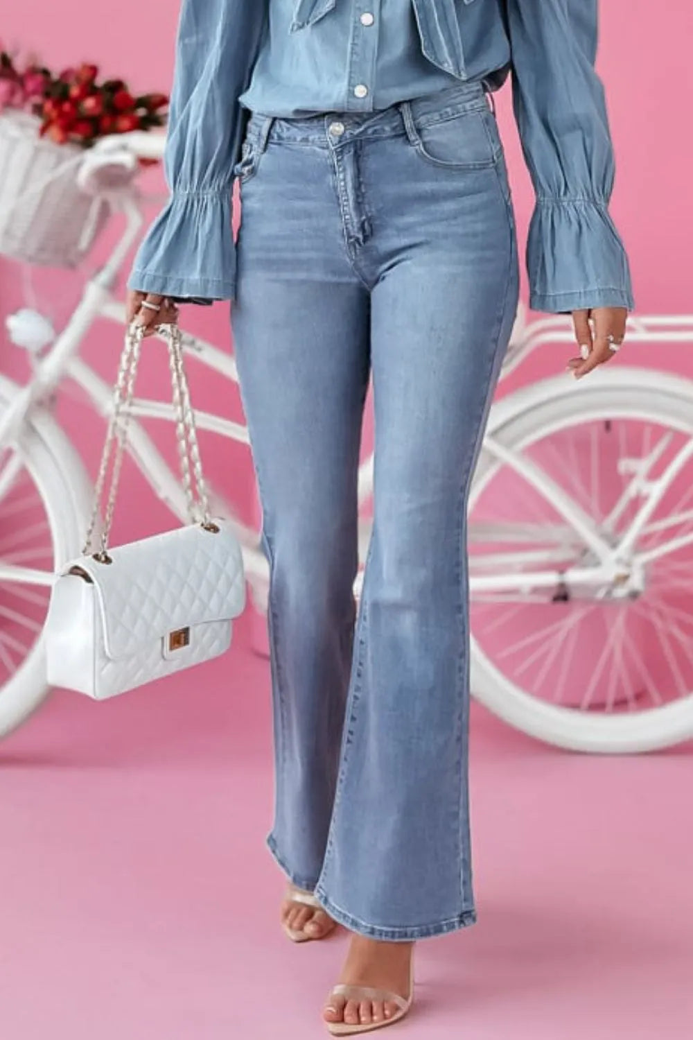 Bootcut Jeans with Pockets 