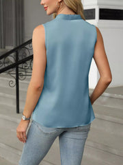 V-Neck Satin Tank 