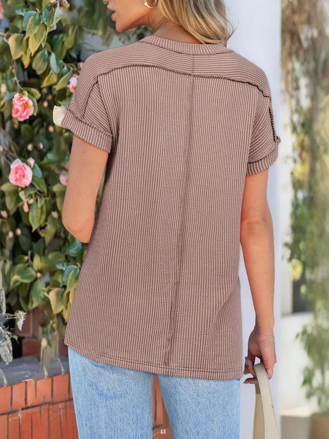 Round Neck Short Sleeve T-Shirt 