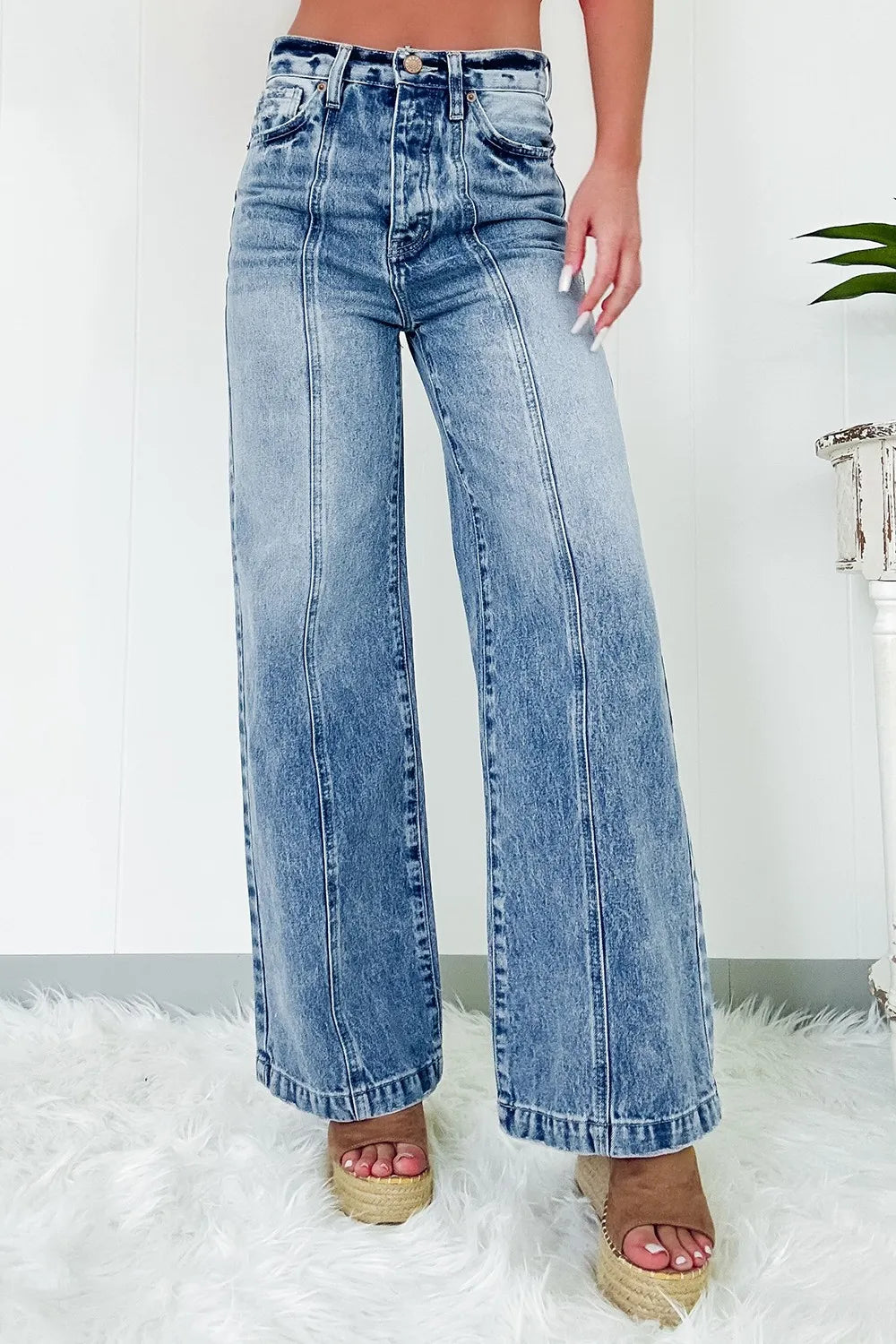 High Waist Wide Leg Jeans 