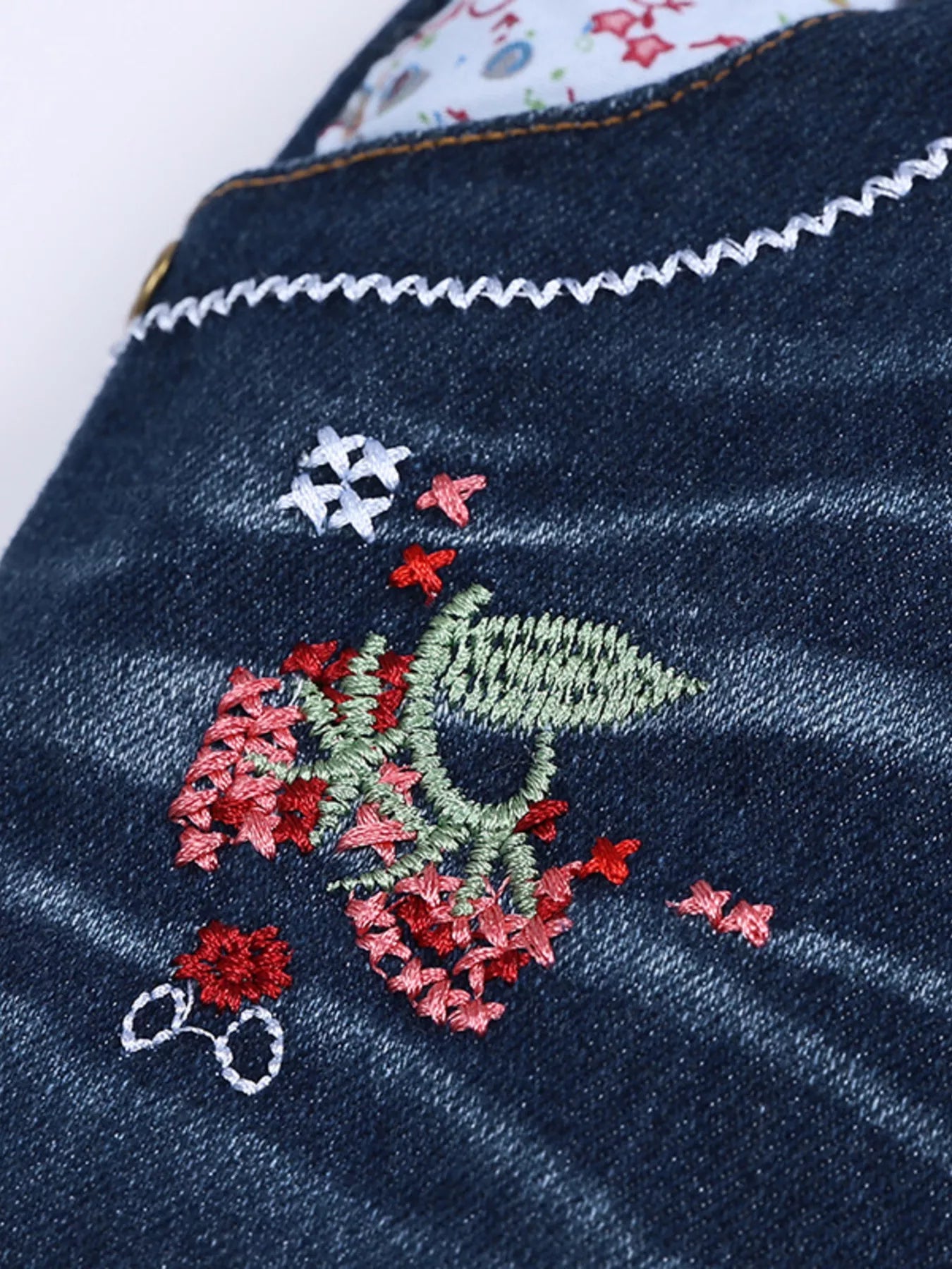 Children's Round Neck Top and Jeans Set 