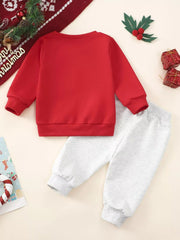 Children's Christmas Tree Sweatshirt & Pants Set 