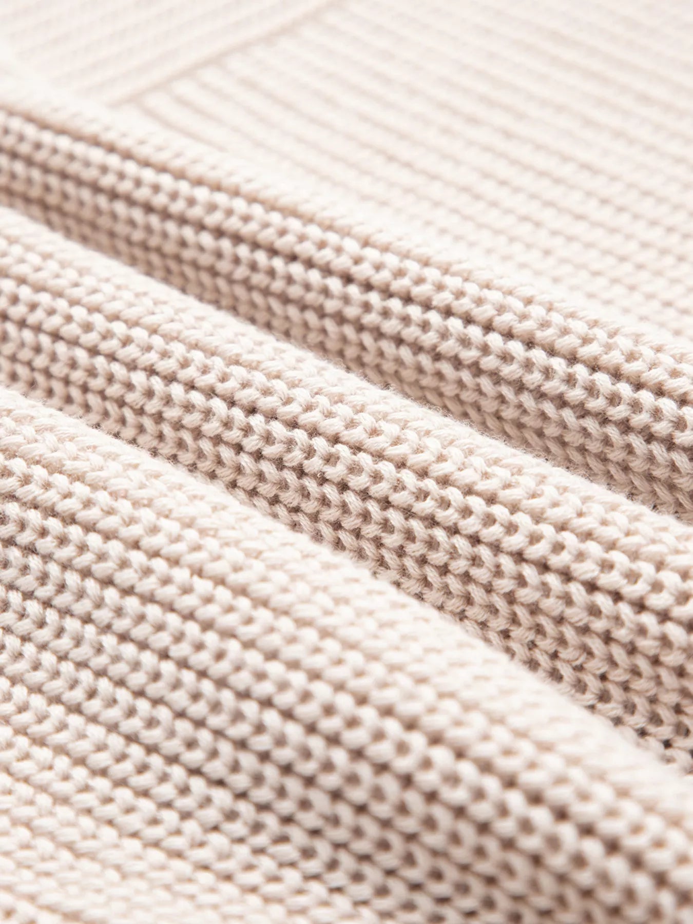 Texture Knitted Dropped Shoulder Sweater 