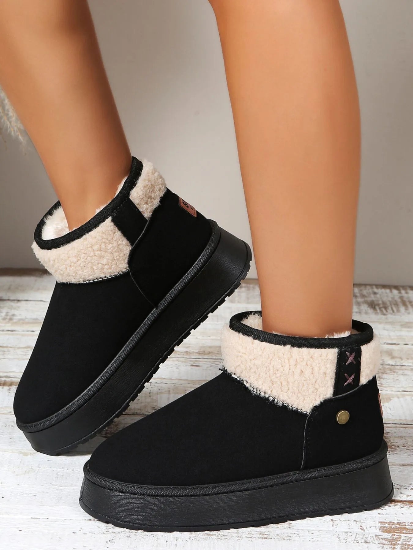 Platform Sherpa Lined Winter Boots 