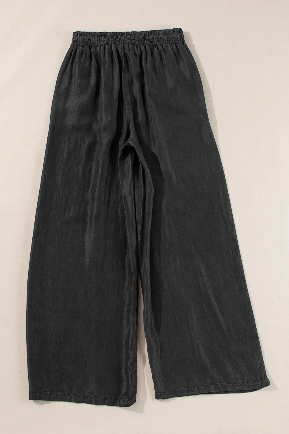 Drawstring Wide Leg Jeans 