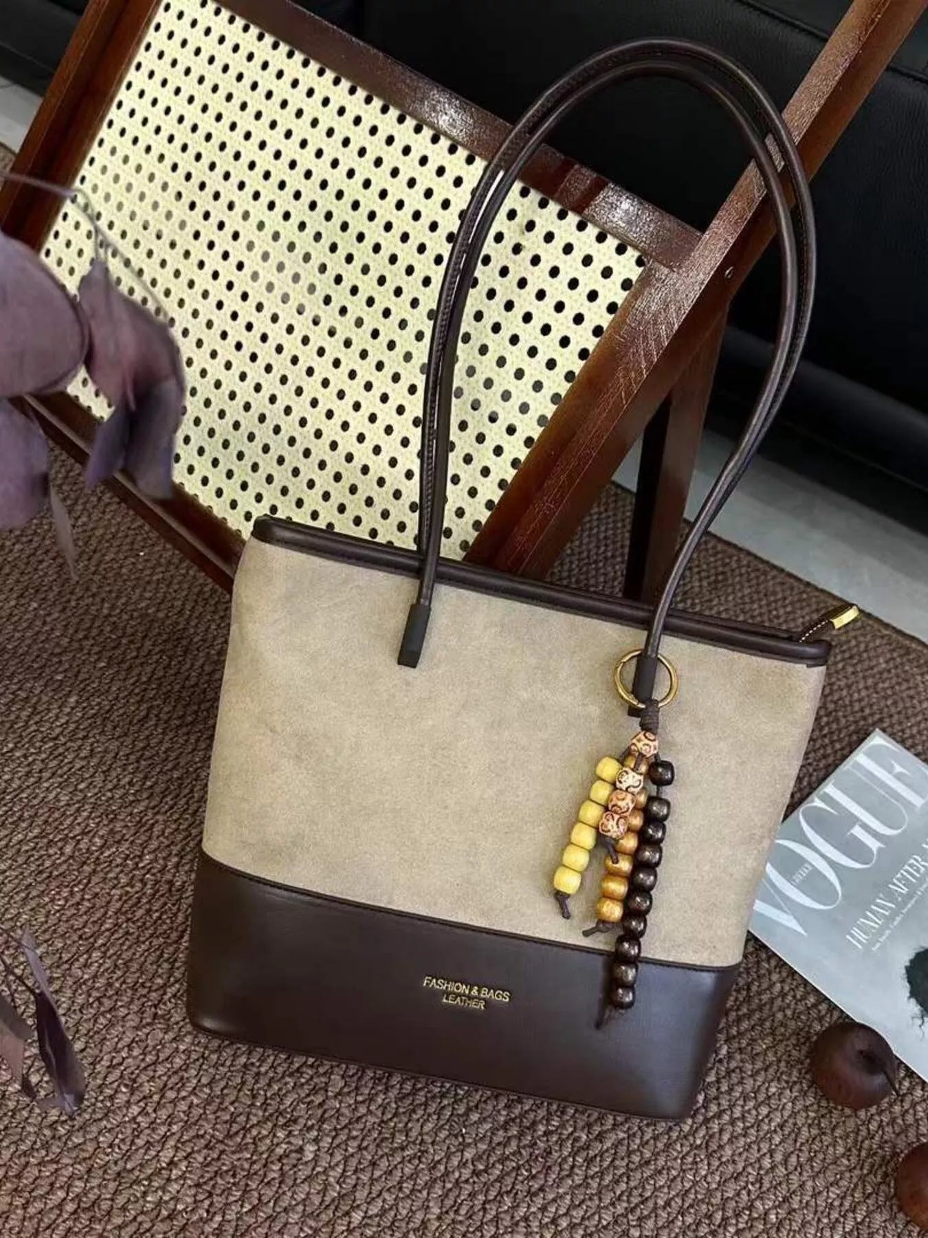 Color Block Shoulder Bag 