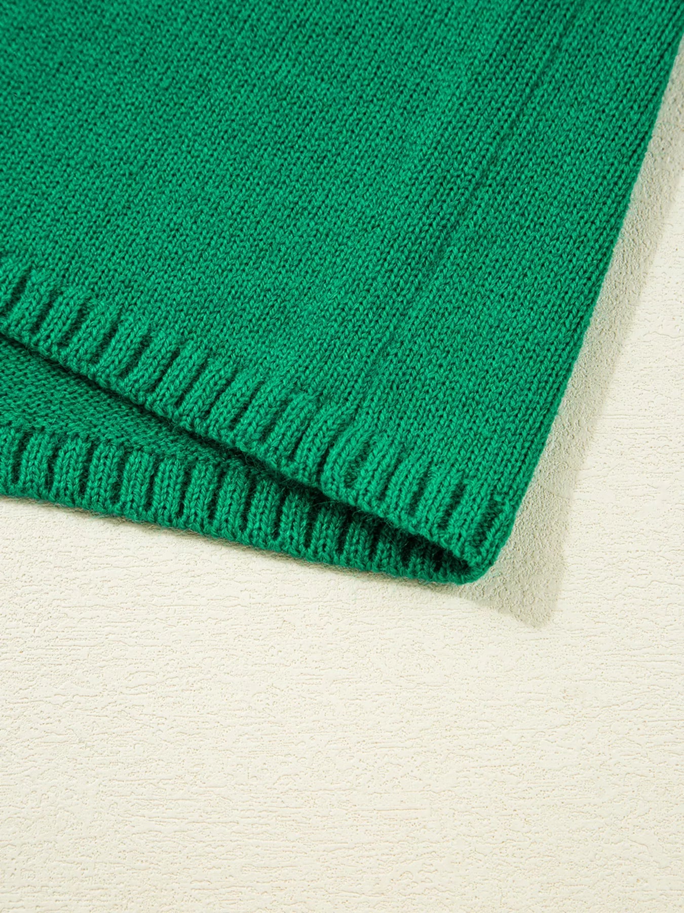 Solid Color Knit Button Drop Shoulder Sweater Cardigan 