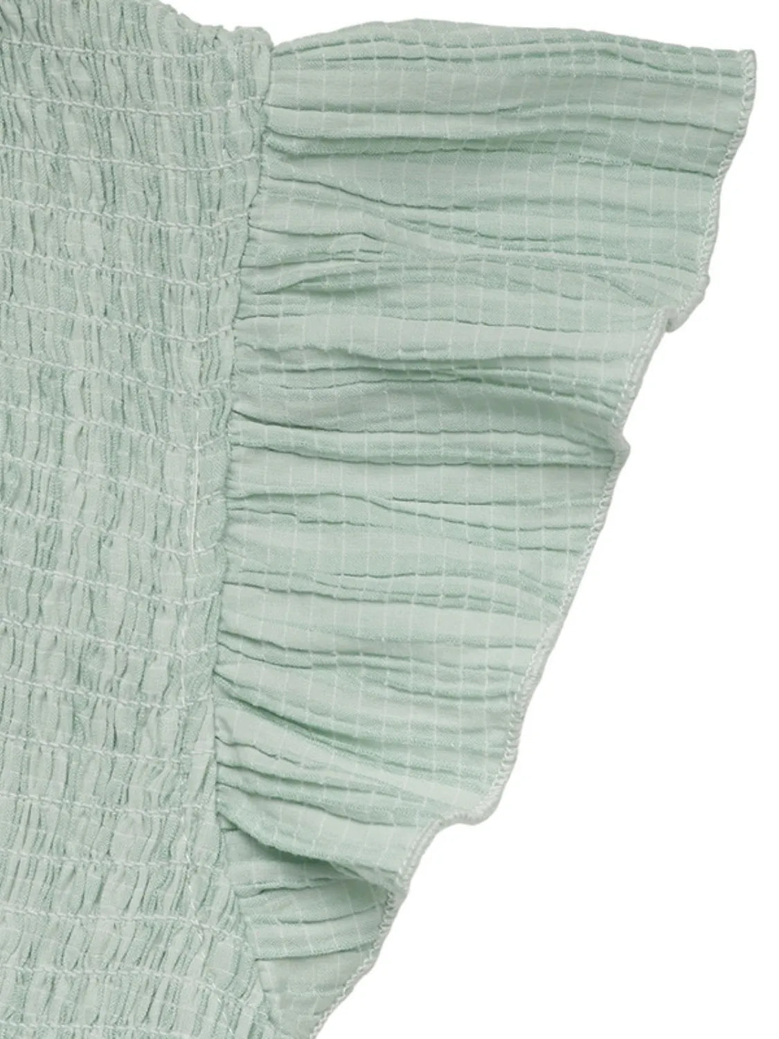 V-Neck Ruffled Cap Sleeve Dress 