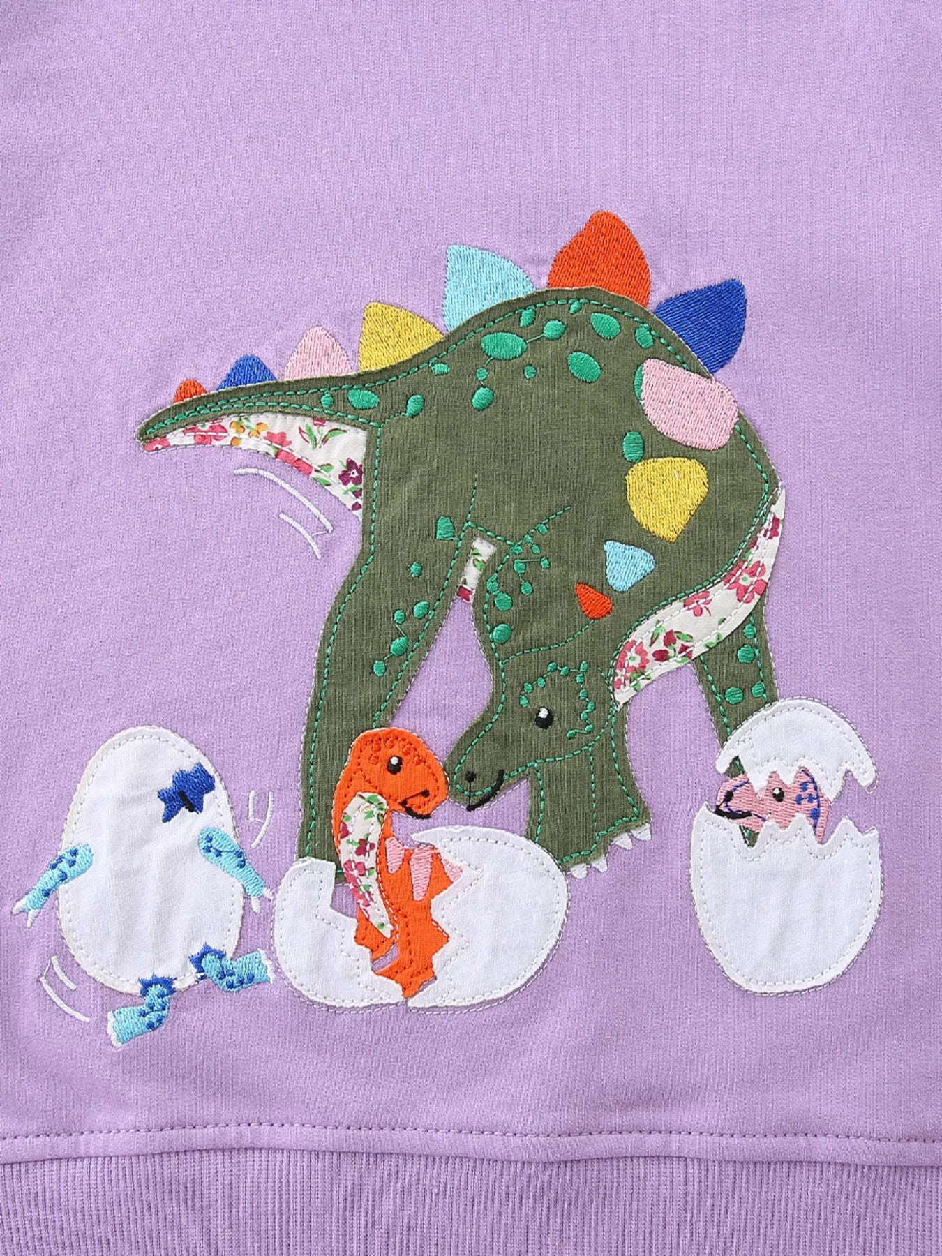Children's Dinosaur Graphic Round Neck Sweatshirt 