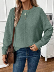 Loose-Fit Dropped Shoulder Sweater 
