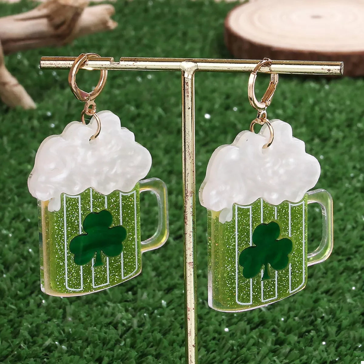 Lucky Clover Dangle Earrings 
