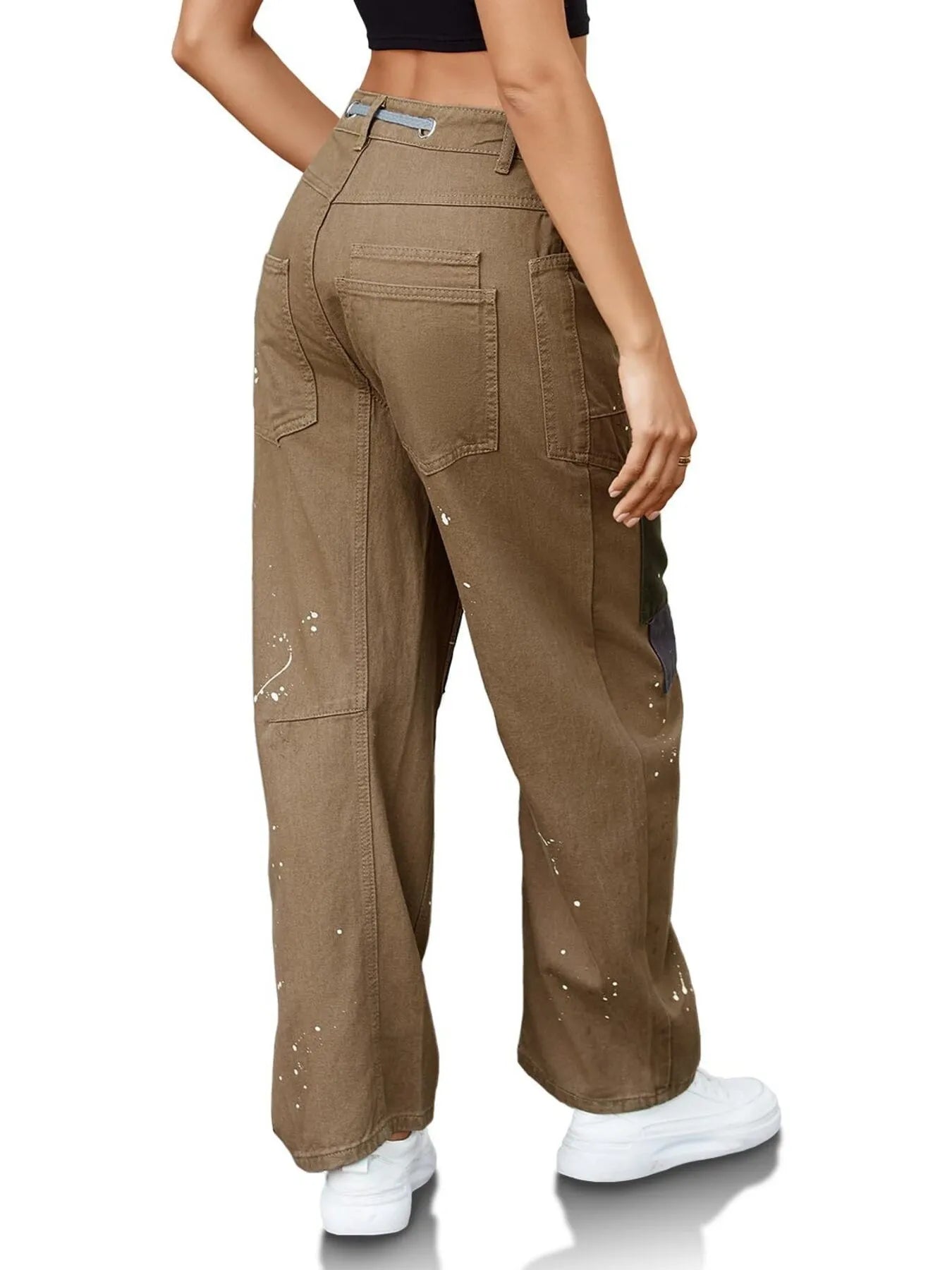 Washed Wide Leg Jeans 