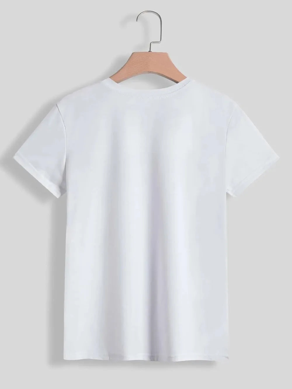 Lucky Clover Round Neck Short Sleeve T-Shirt 