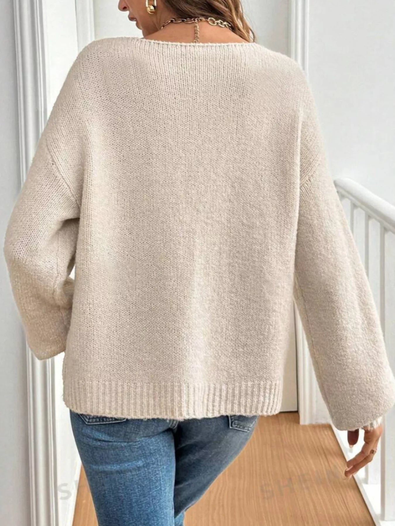 Tie-Front Long Sleeve Cardigan 