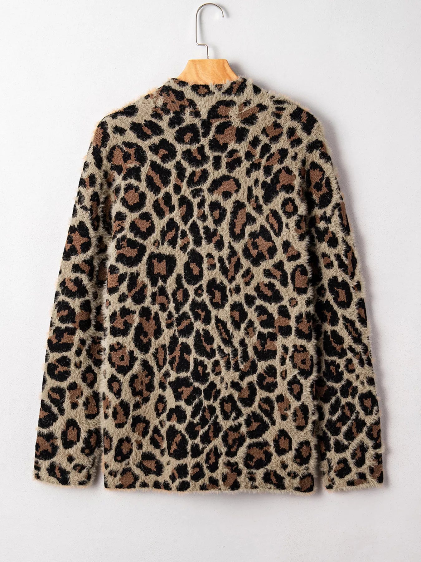 Leopard Open Casual Cardigan 