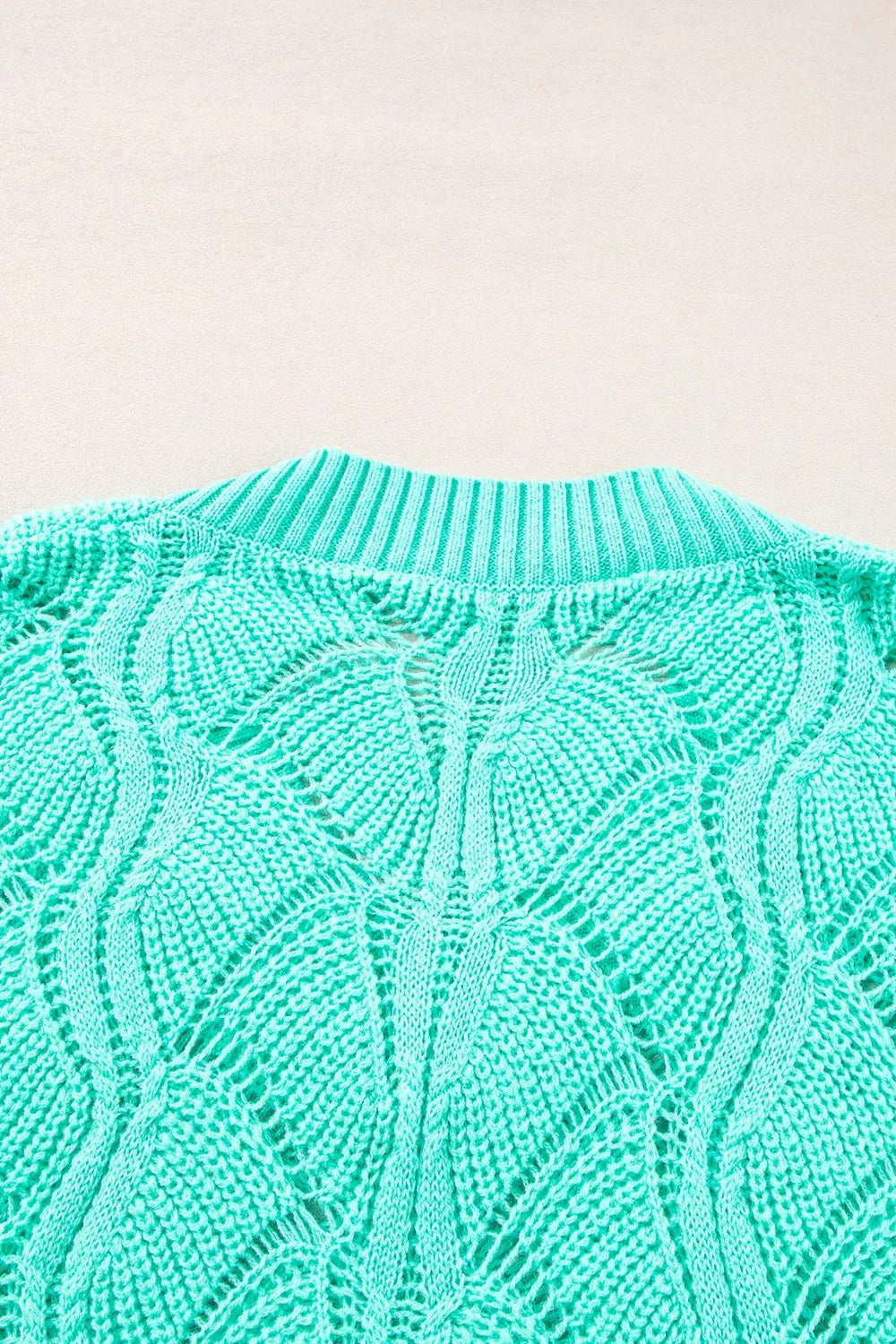 Elegant Texture V-Neck Knit Top 