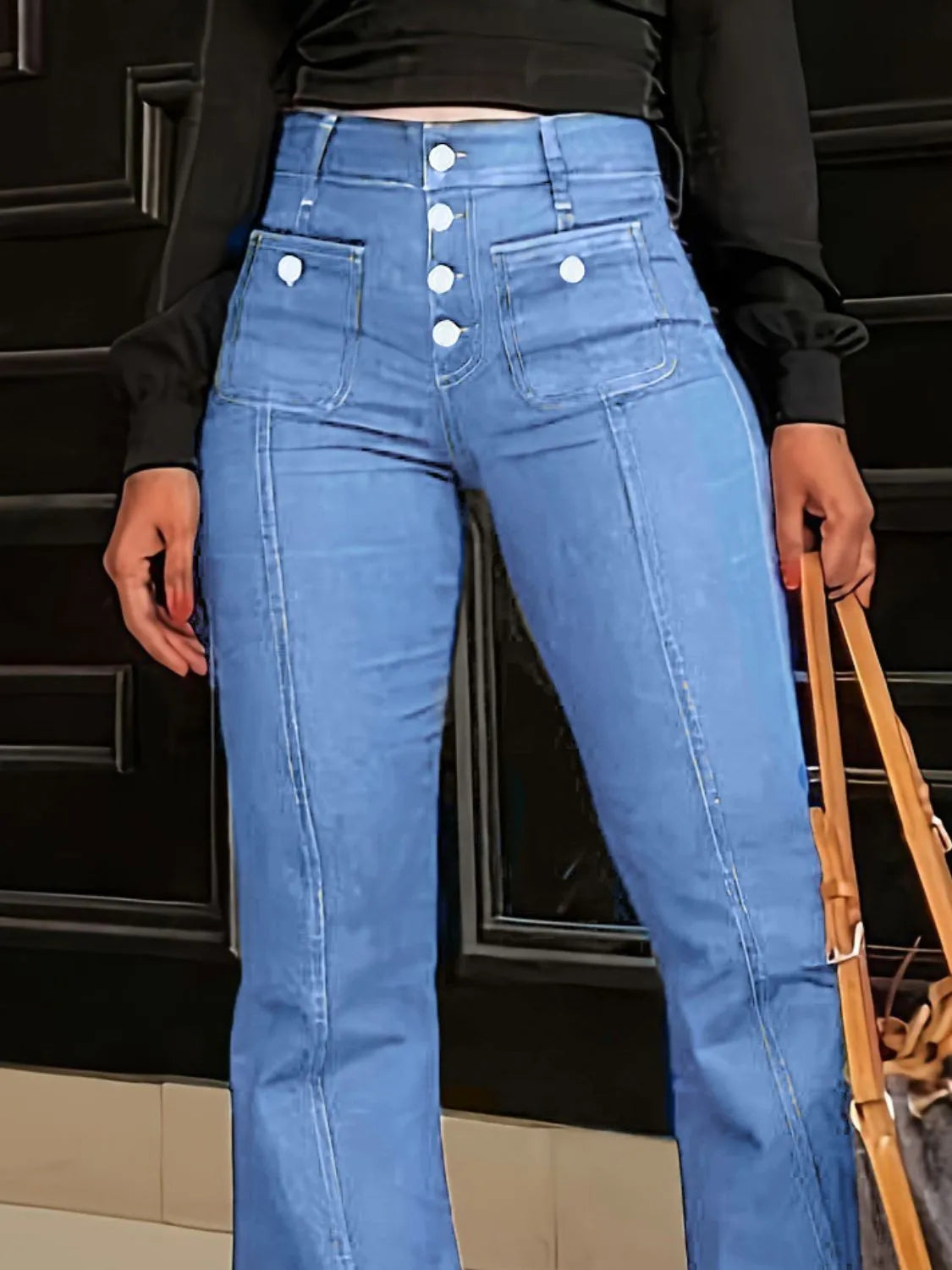 Flare Jeans with Pockets 