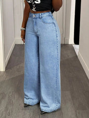 GOOD LUCK Wide Leg Jeans 