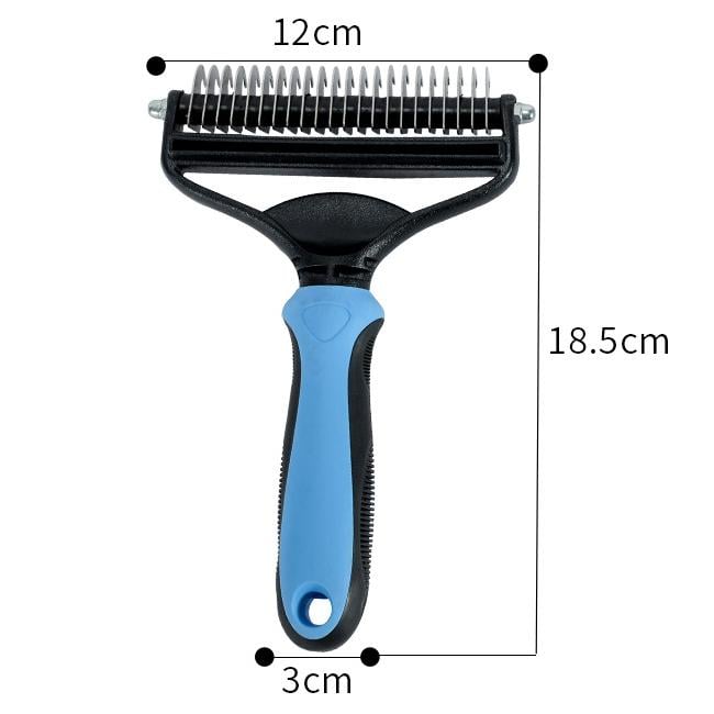 Daily Coat Rake | 2-In-1 Deshedding And Dematting Comb For Medium To Large Dogs 