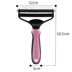 Daily Coat Rake | 2-In-1 Deshedding And Dematting Comb For Medium To Large Dogs 