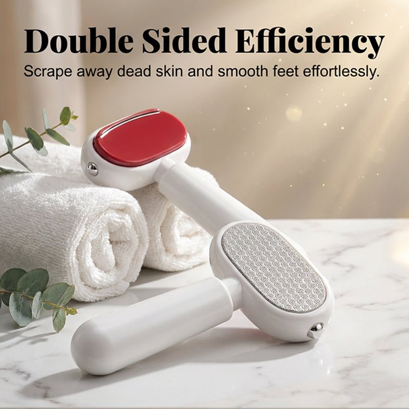 DailySmooth Stainless Callus File | Two-Surface Foot Care Tool 