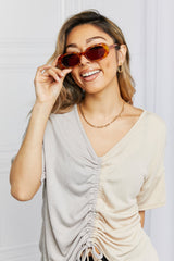 Oval Full Rim Sunglasses 