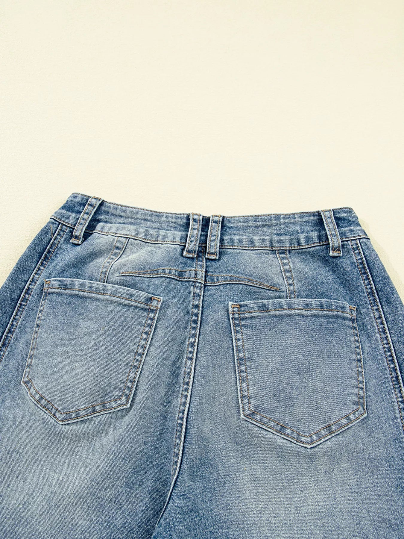 Vintage Washed Seam Detail Shift Jeans 
