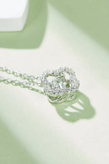 Moissanite Four Leaf Clover Pendant Necklace 
