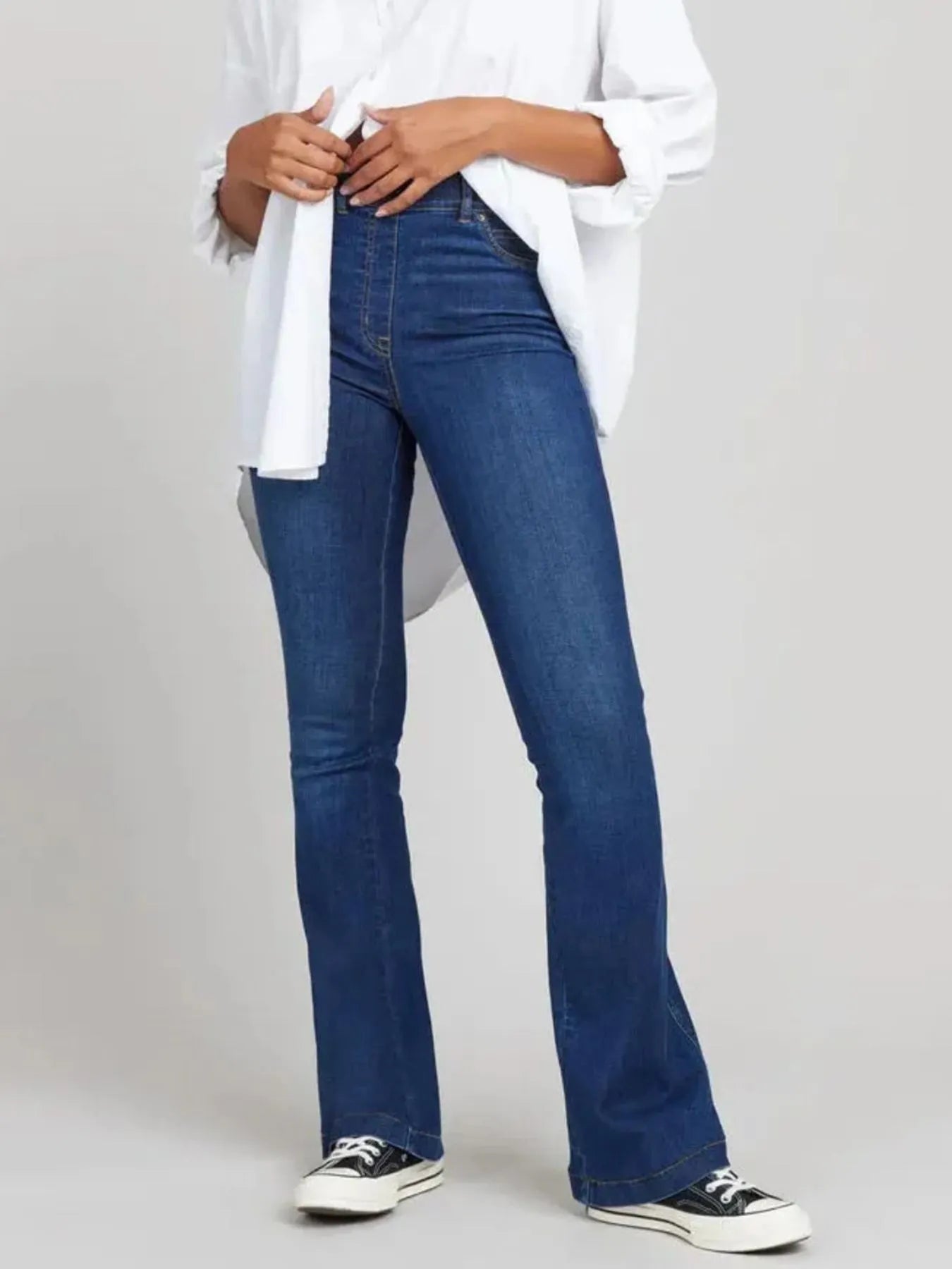 Full Size High-Waisted Flare Jeans Plus Size 