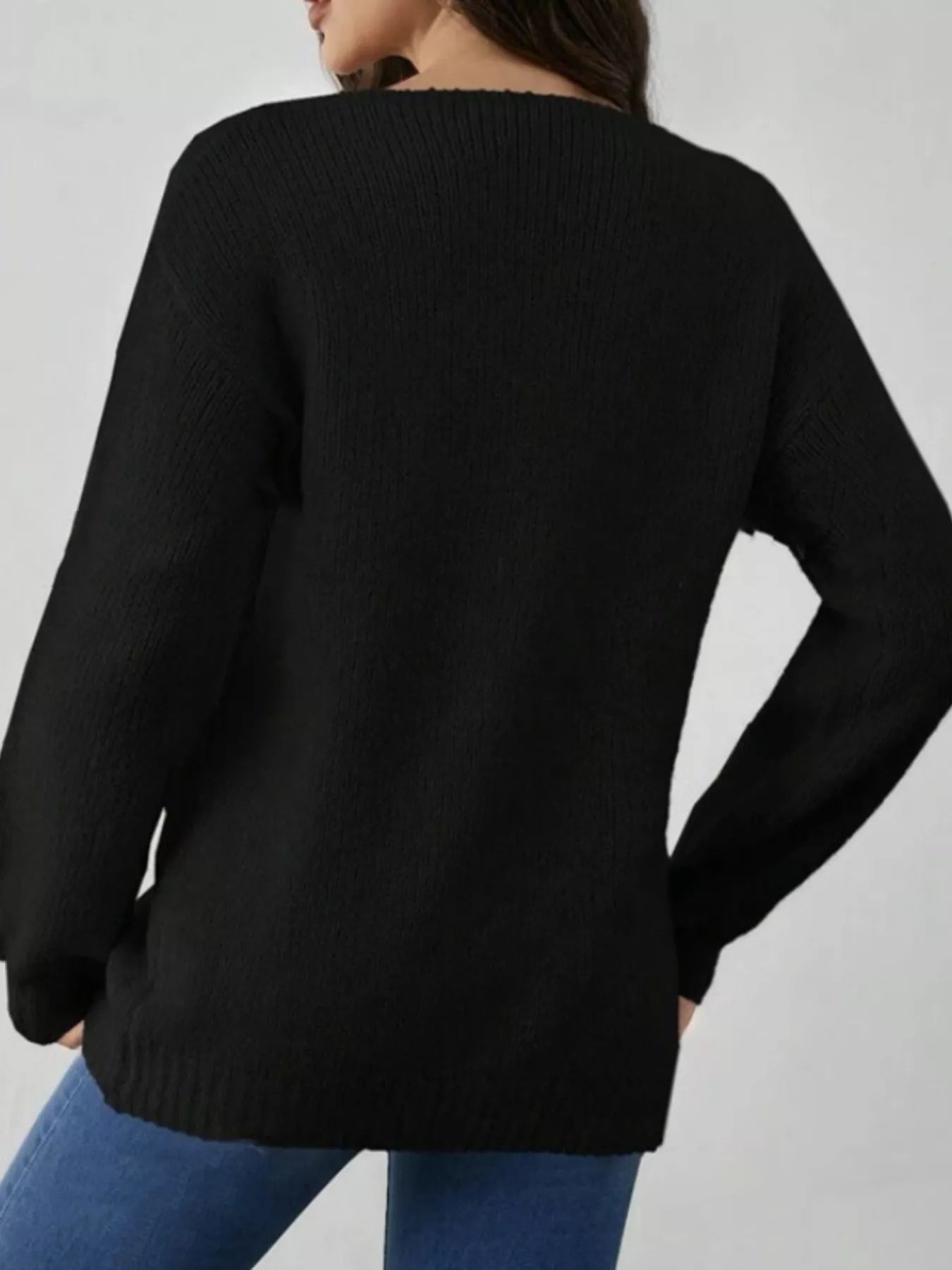 Tie-Front Long Sleeve Cardigan 