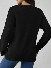 Tie-Front Long Sleeve Cardigan 