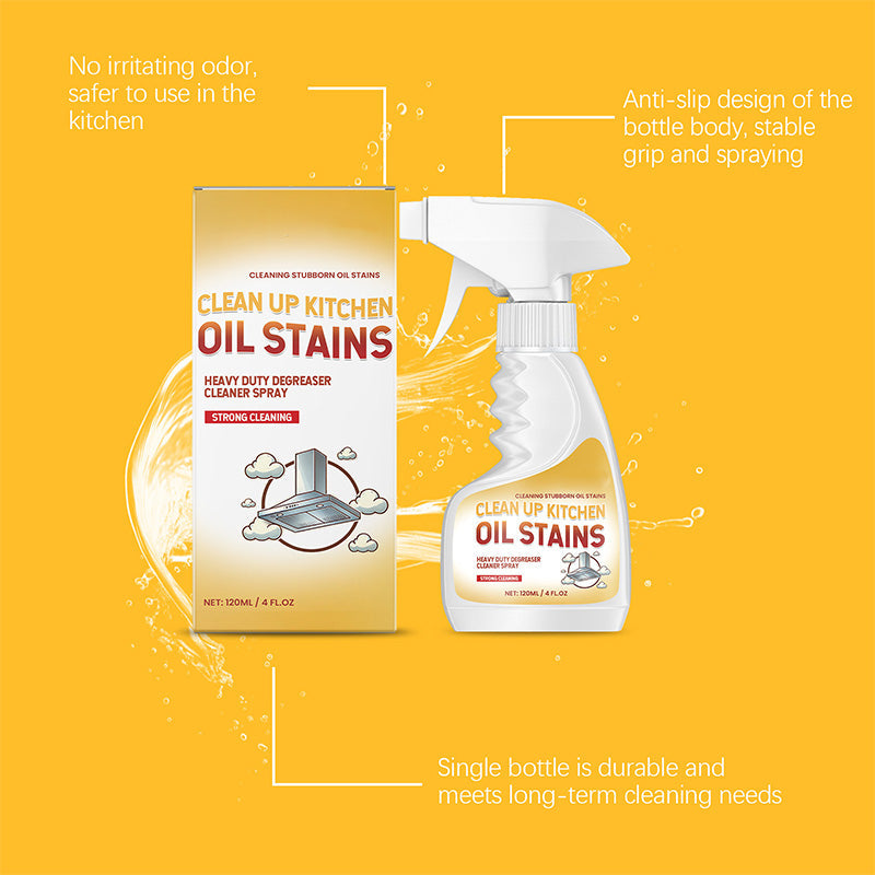 Deep-Clean Grease Remover Spray | 120 ml Non-Toxic Kitchen Cleaner 