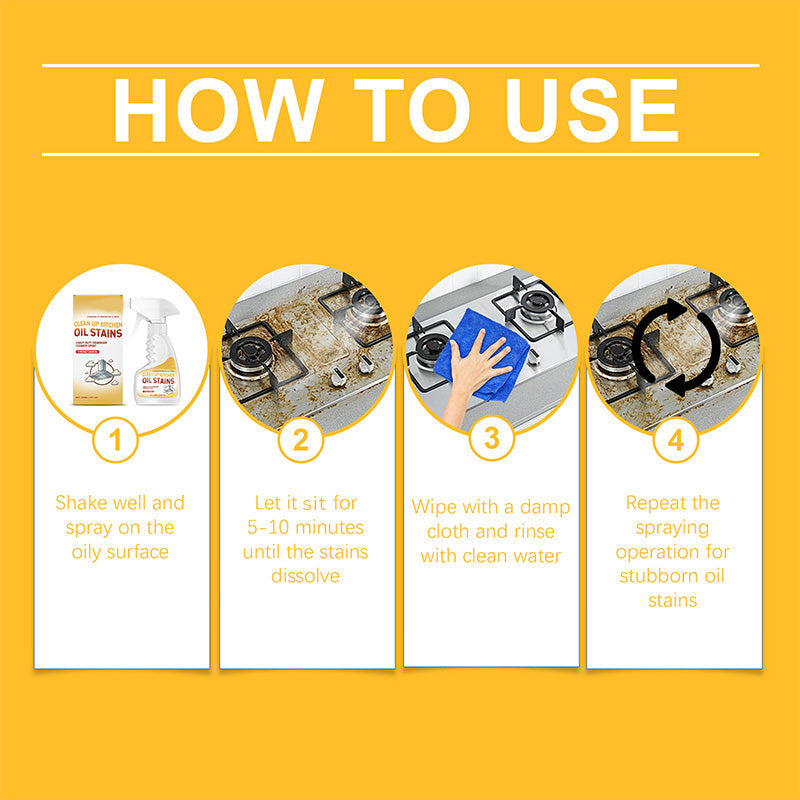 Deep-Clean Grease Remover Spray | 120 ml Non-Toxic Kitchen Cleaner 
