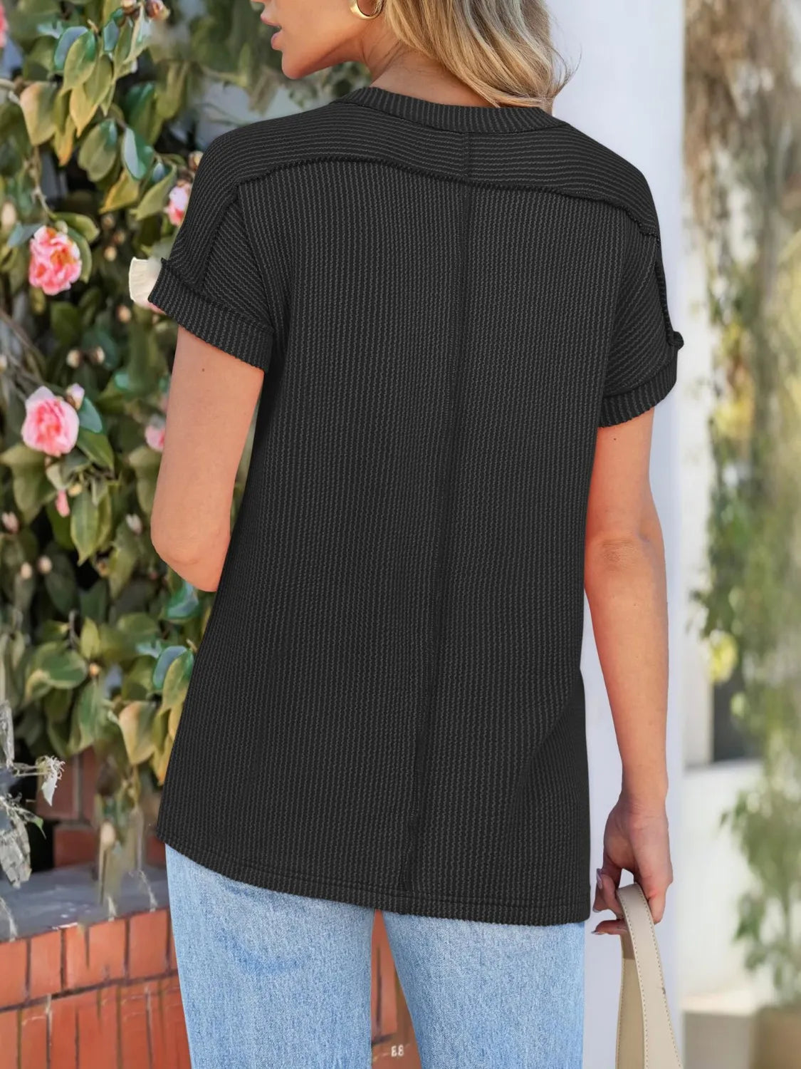 Round Neck Short Sleeve T-Shirt 