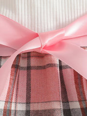 Children's Plaid 3-Piece Outfit Set 