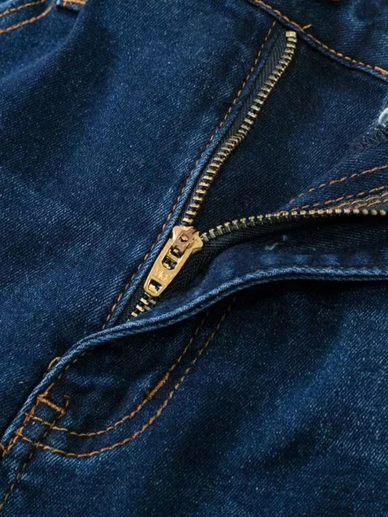 Full Size Distressed Raw Hem Flare Jeans Plus Size 